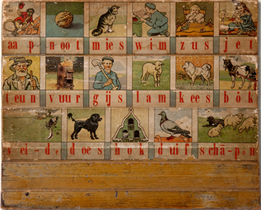 diamond painting aap noot mies gebaseerd op M.B. Hoogeveen uit 1910–1916