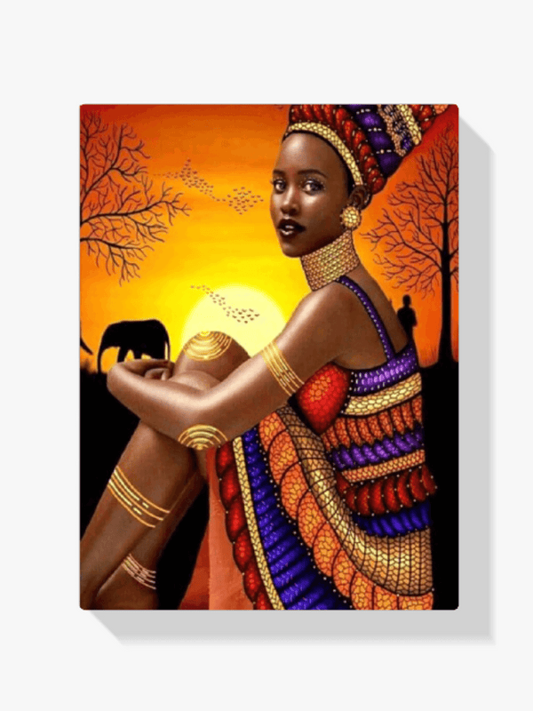 Afrikaanse vrouwen 40x120cm | Diamond painting – De Diamond Painter