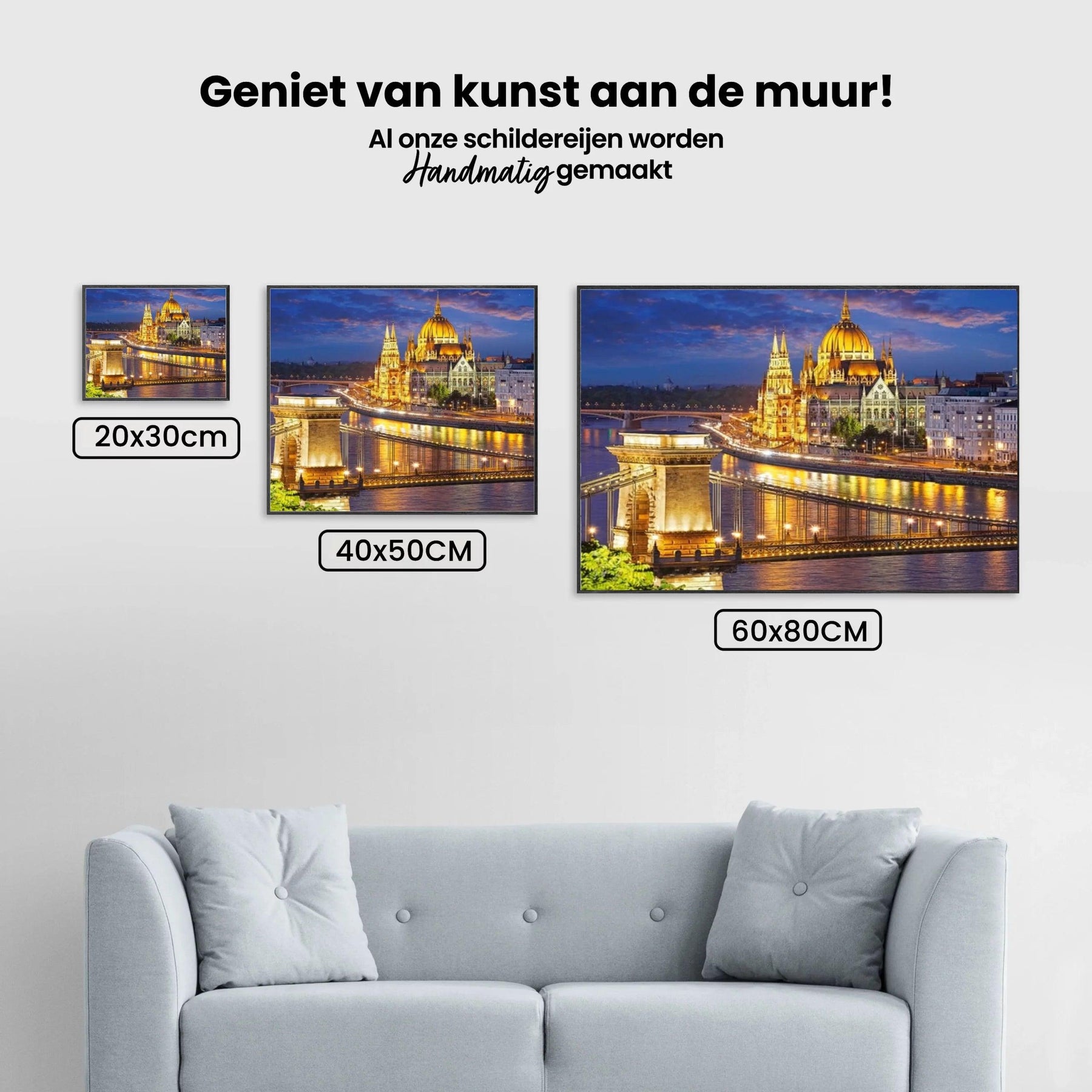 Diamond Painting Hongarije Stads Nacht - SEOS Shop ®