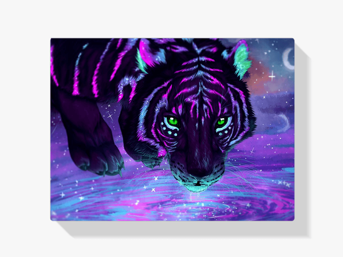 Diamond Painting Kleurrijke Tijger - SEOS Shop ®