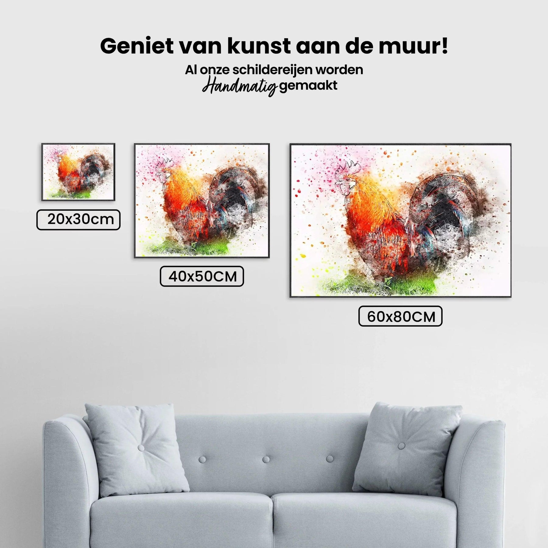 Diamond Painting Kleurrijke haan - SEOS Shop ®