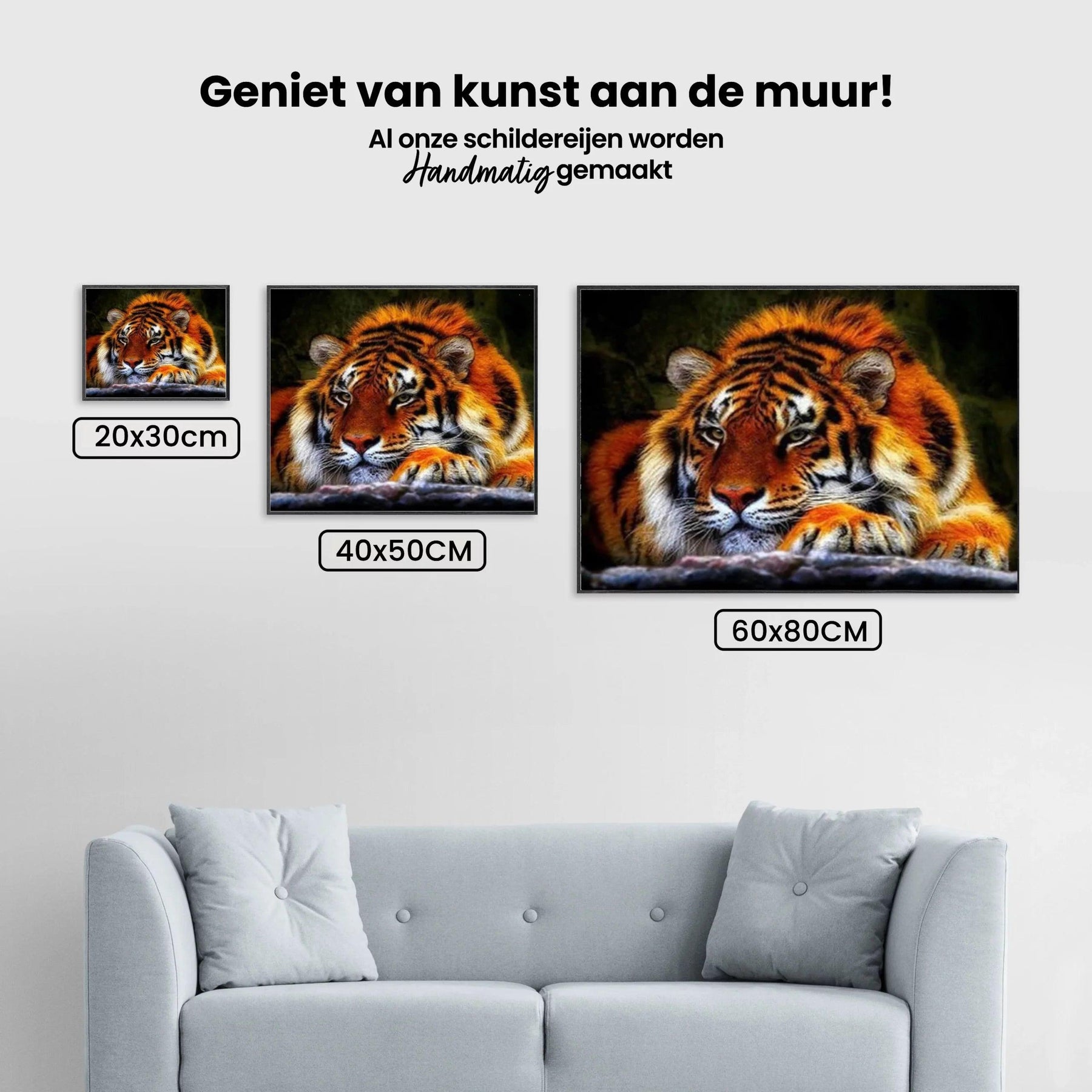 Diamond Painting Liggende Tijger - SEOS Shop ®