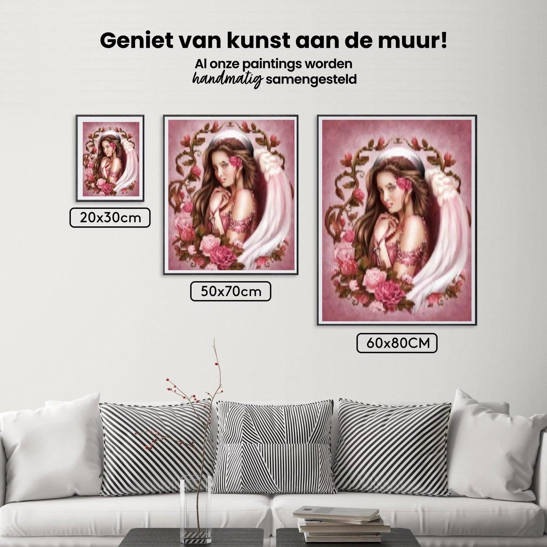 Diamond Painting Meisje met roos - SEOS Shop ®