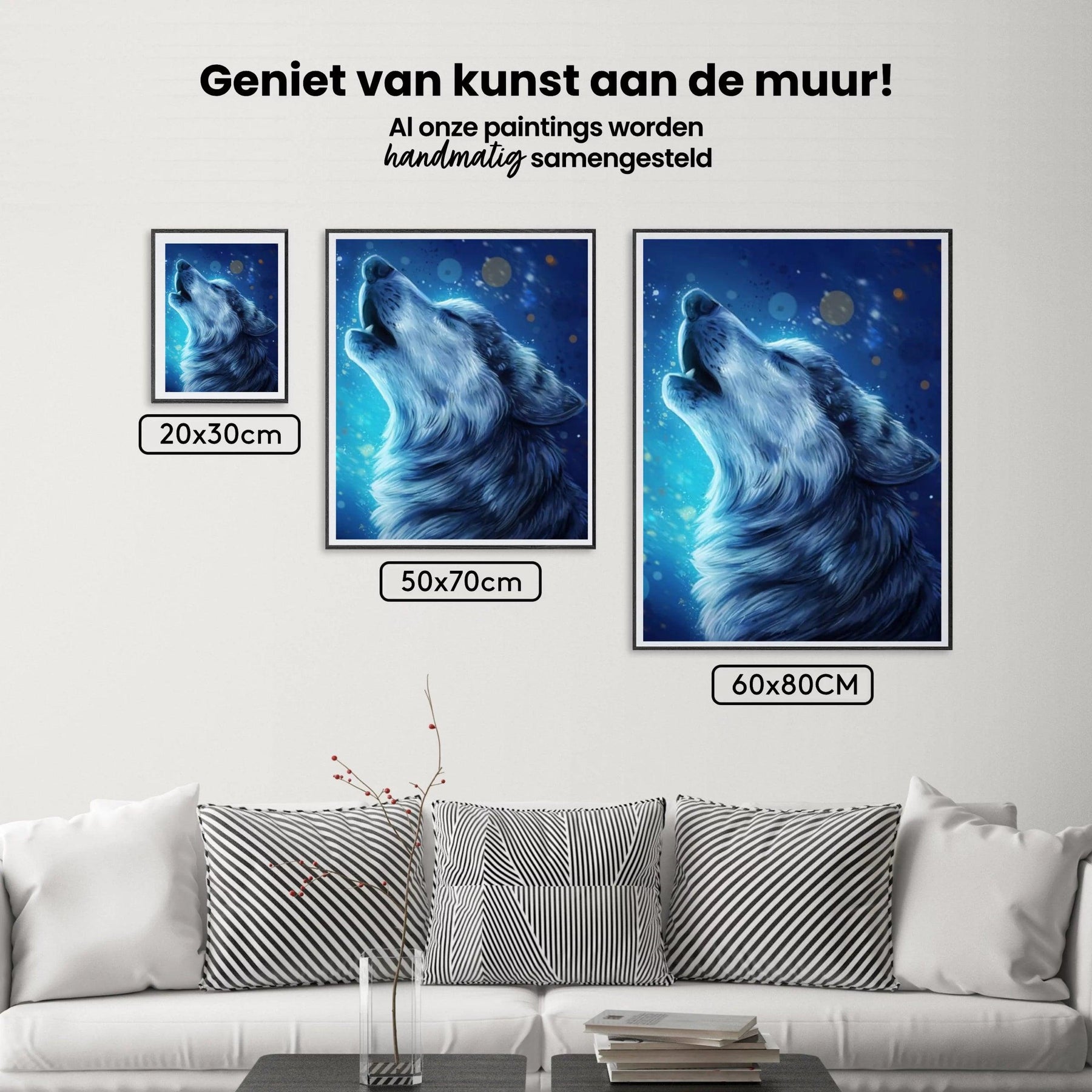 Diamond Painting Mooie Wolf Brullen - SEOS Shop ®