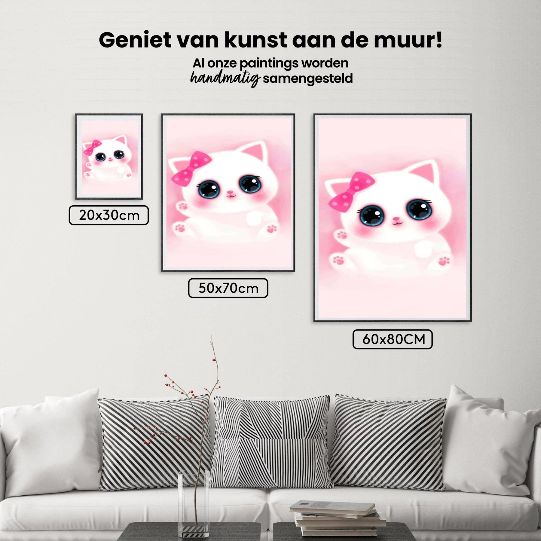 Diamond Painting Schattige roze Kitten - SEOS Shop ®