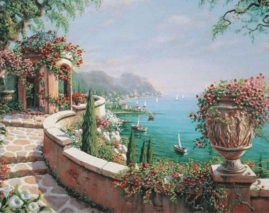 Diamond Painting Uitzicht met Mist – SEOS Shop ®