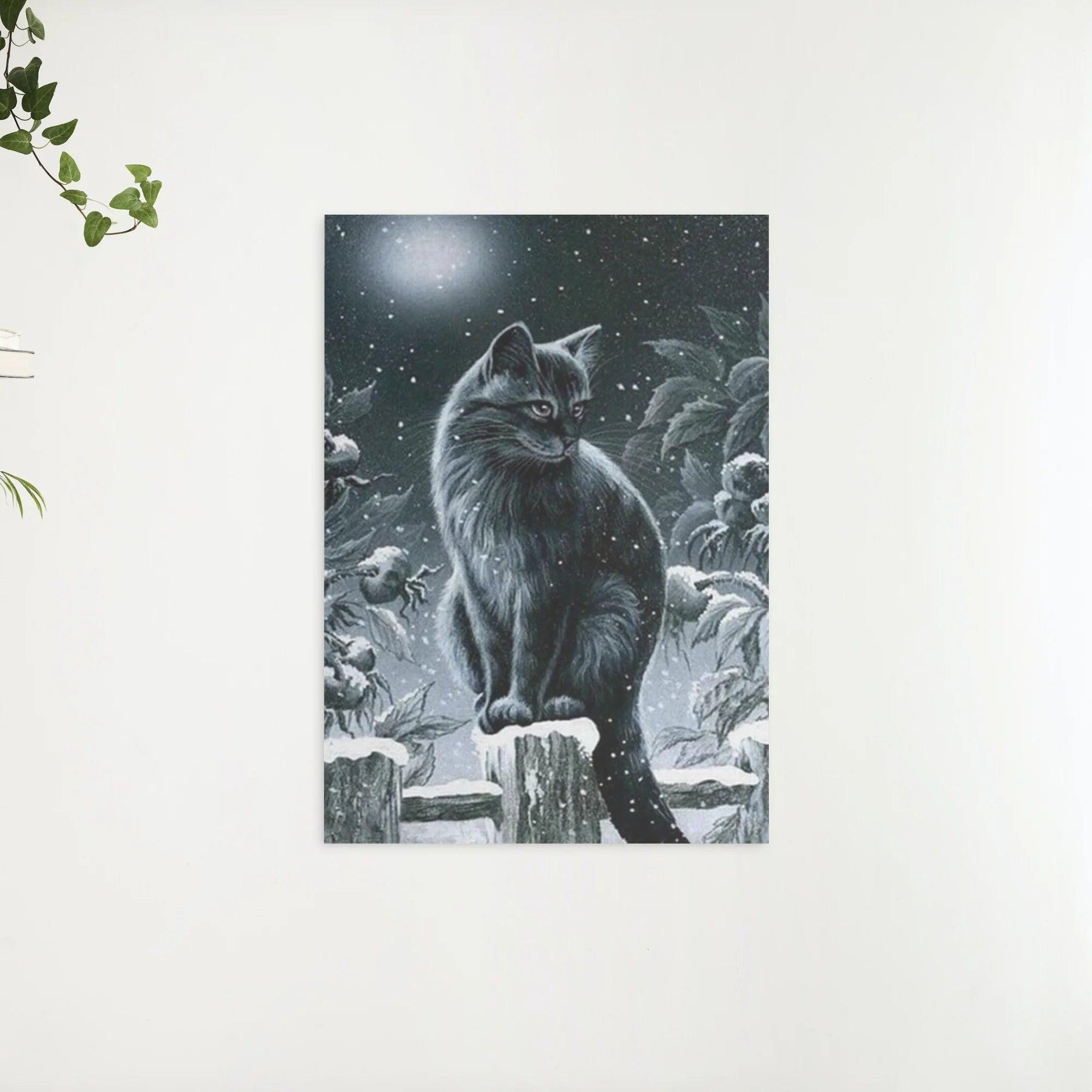 Diamond Painting Winter zwarte kat - SEOS Shop ®