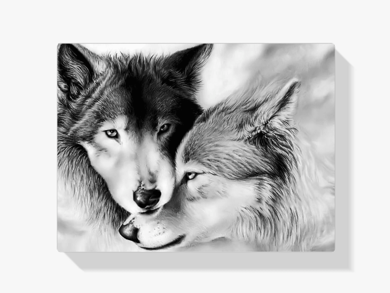 Diamond Painting Witte Wolven Paar - SEOS Shop ®