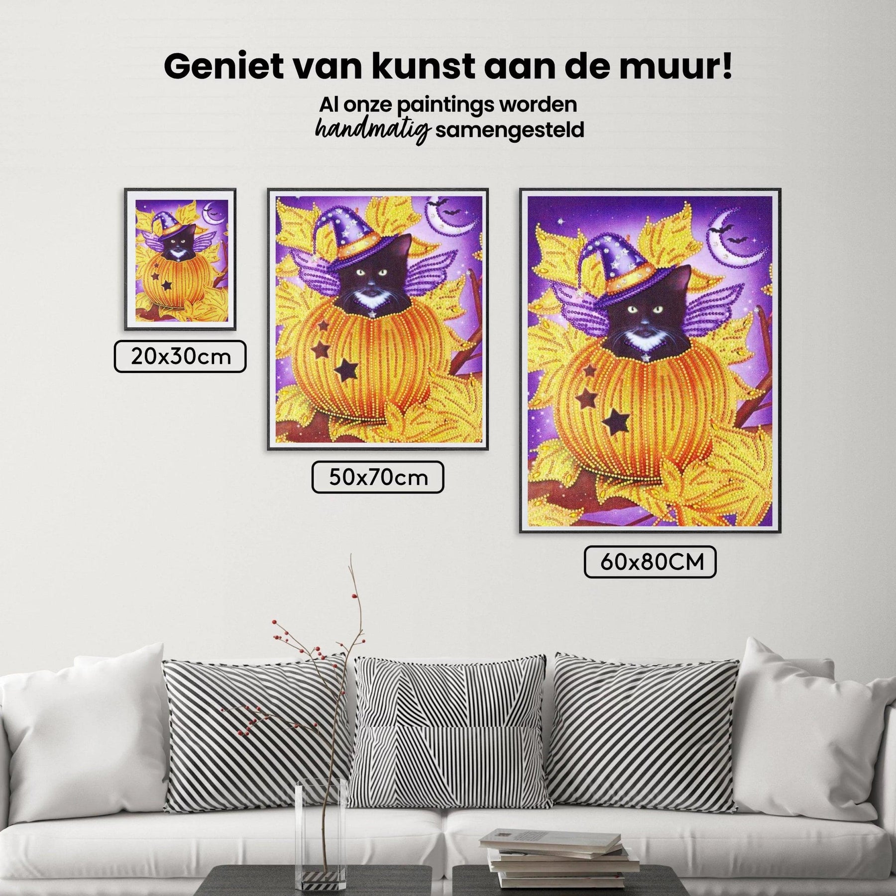 Diamond Painting Zwarte Kat In Pompoen - SEOS Shop ®