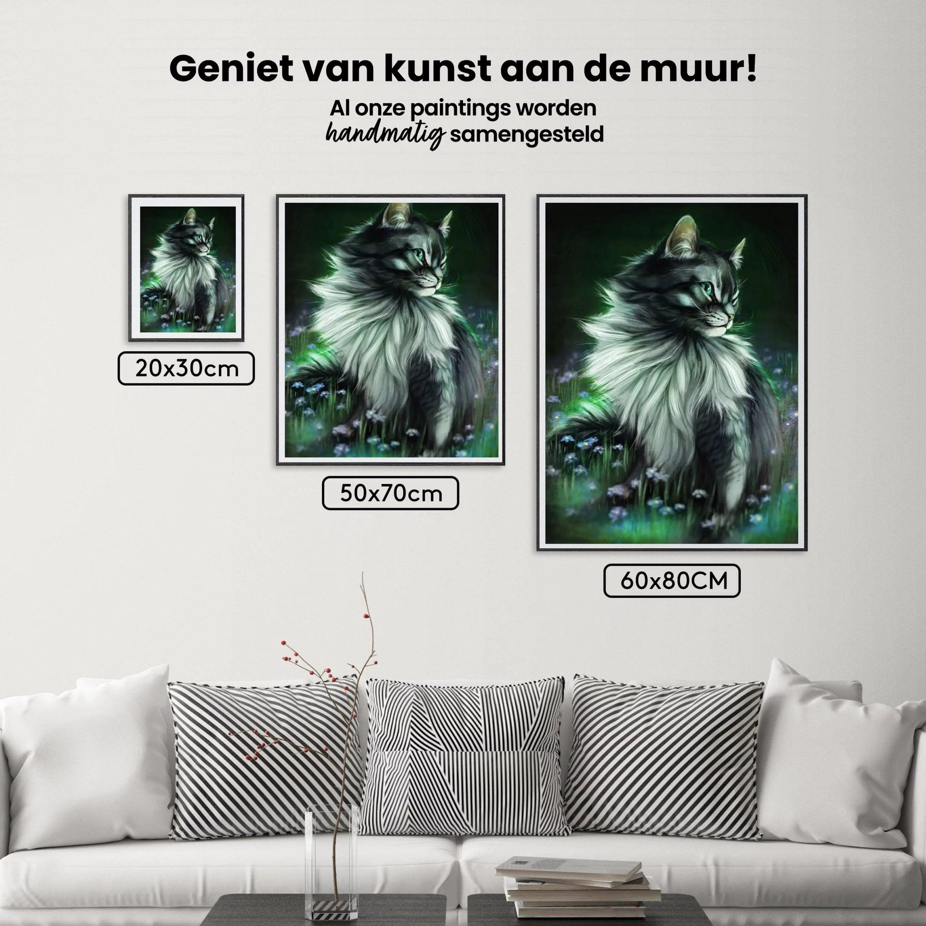 Diamond Painting Zwarte kat gloeit - SEOS Shop ®