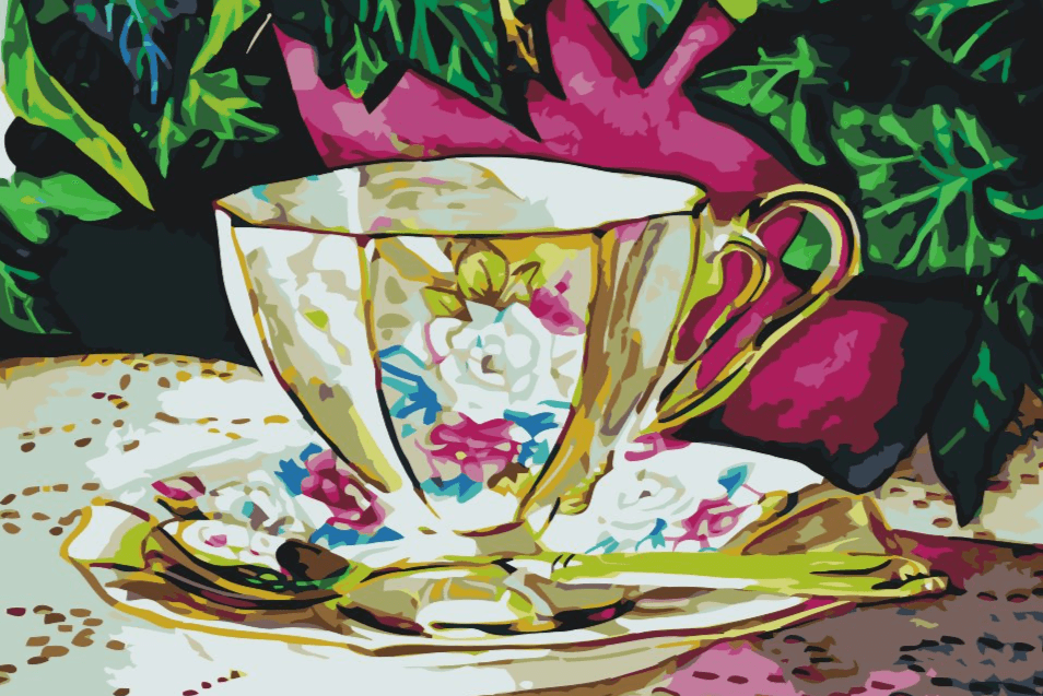 Diamond Painting - Beschilderde keramische beker - SEOS Shop ®