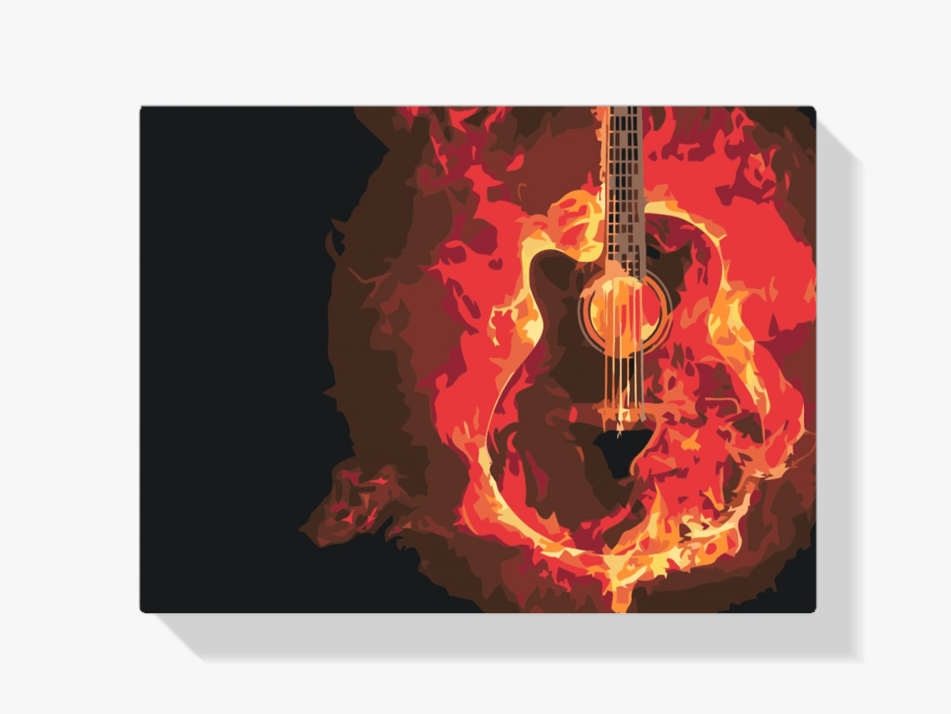Diamond Painting - Brandende gitaar - SEOS Shop ®