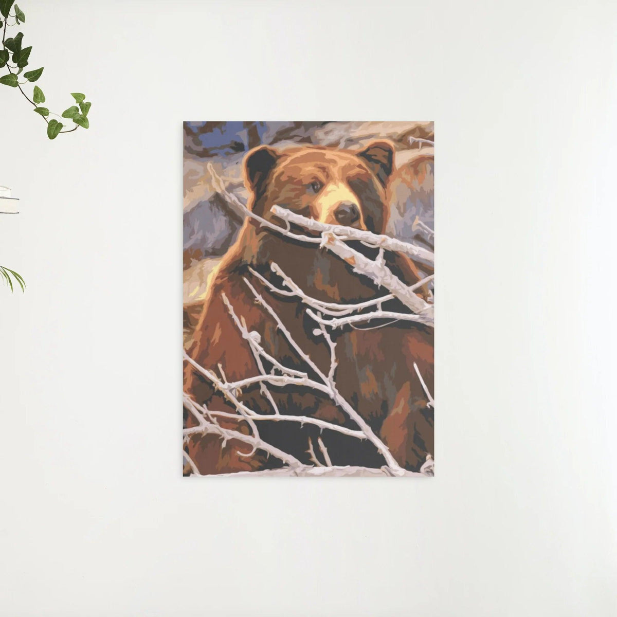 Diamond Painting - Een beer op de loer voor een prooi - SEOS®