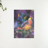 Diamond Painting - Een vogel in een kleurrijke omgeving - SEOS®