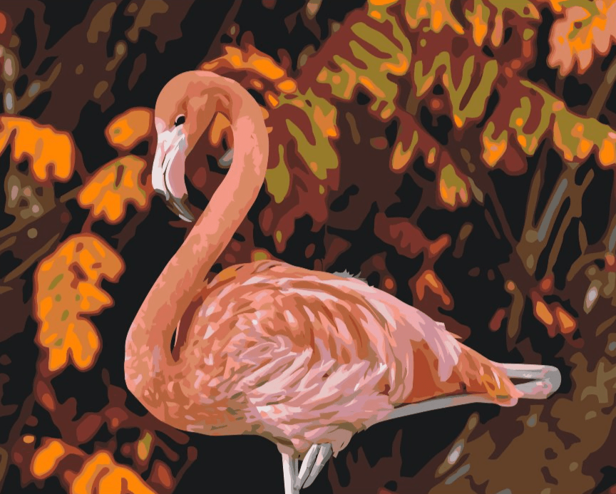 Diamond Painting - Flamingo in de natuur - SEOS®