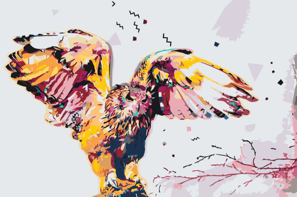 Diamond Painting - Gouden Sneeuwuil - SEOS®