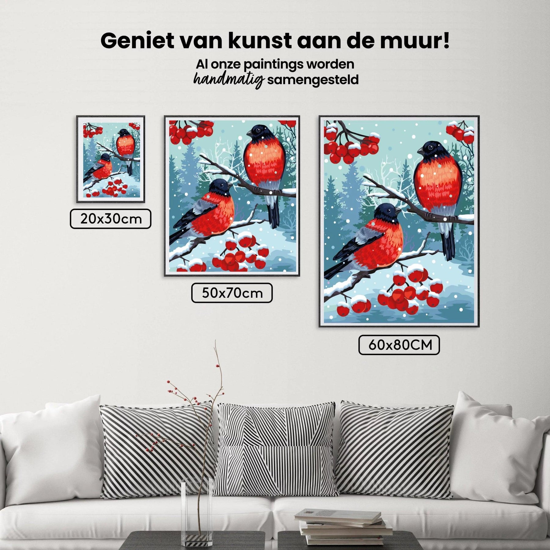 Diamond Painting - Goudvink Vogel Wit - SEOS®