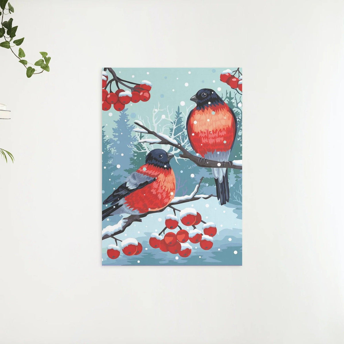 Diamond Painting - Goudvink Vogel Wit - SEOS®