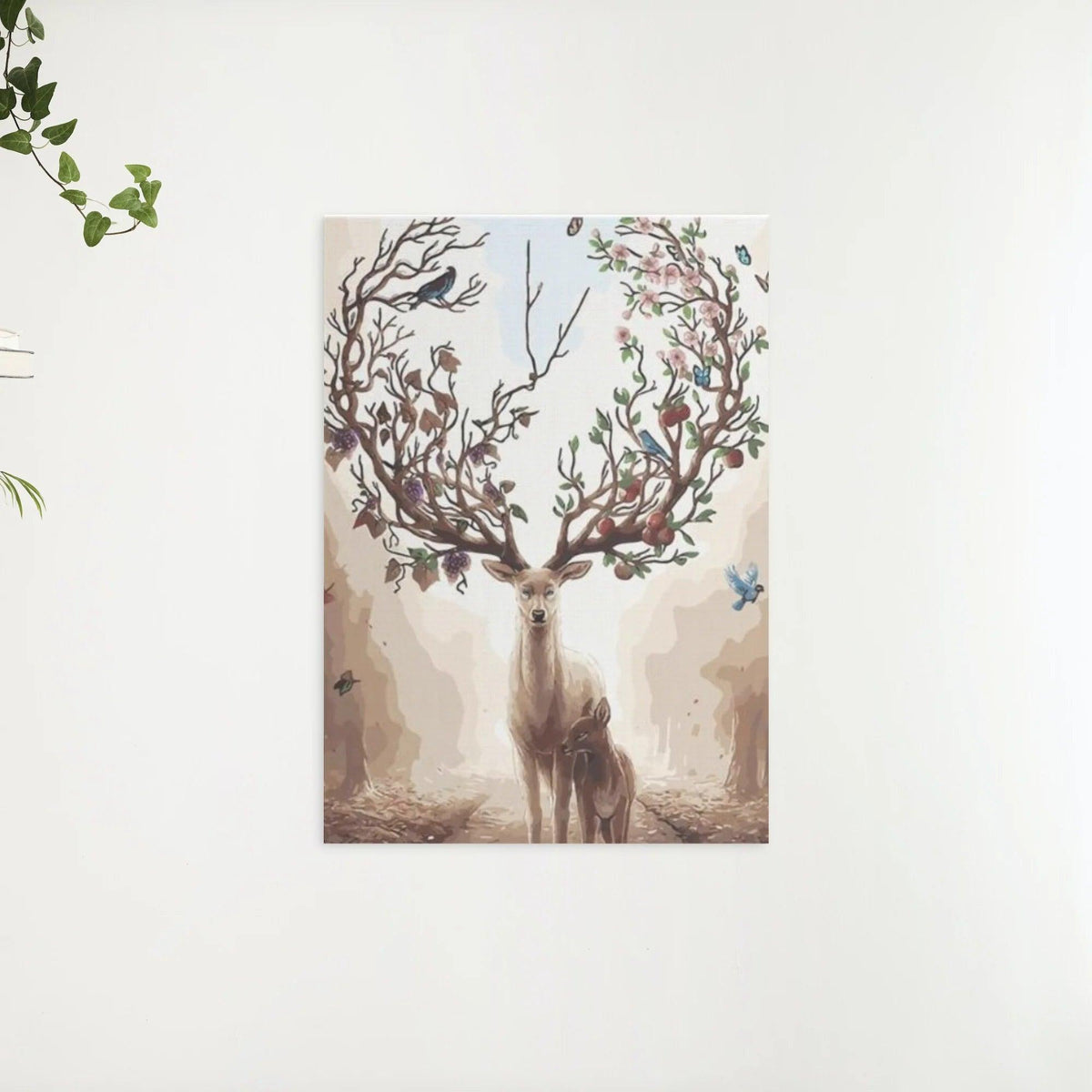 Diamond Painting - Hert met Lente Gewei - SEOS®