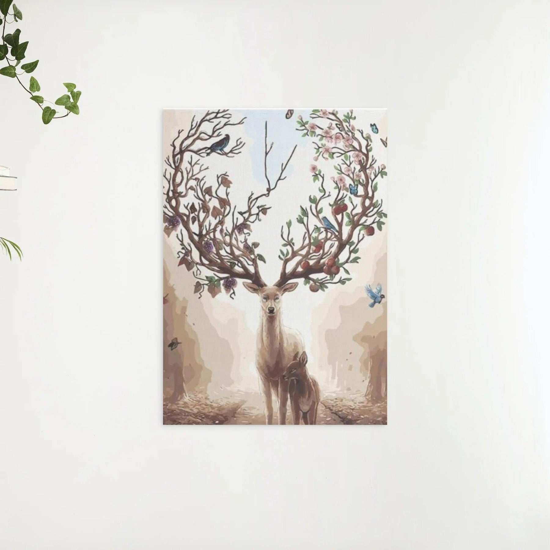 Diamond Painting - Hert met Lente Gewei - SEOS®