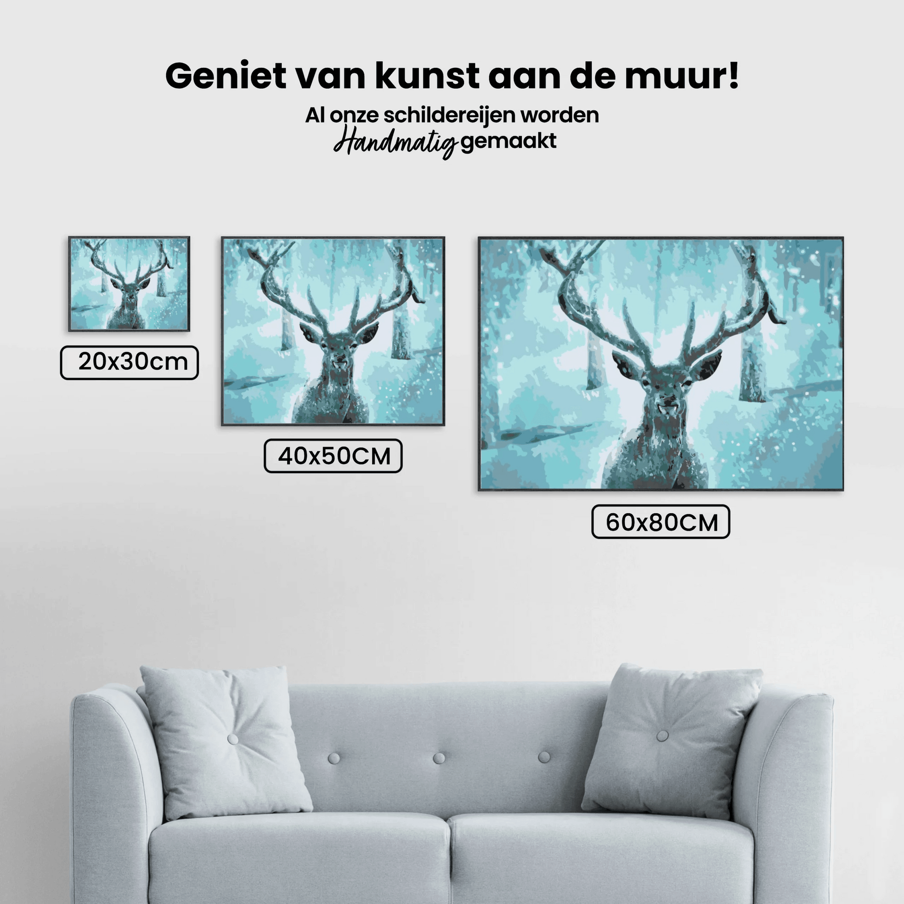Diamond Painting - Het besneeuwde rendier - SEOS®