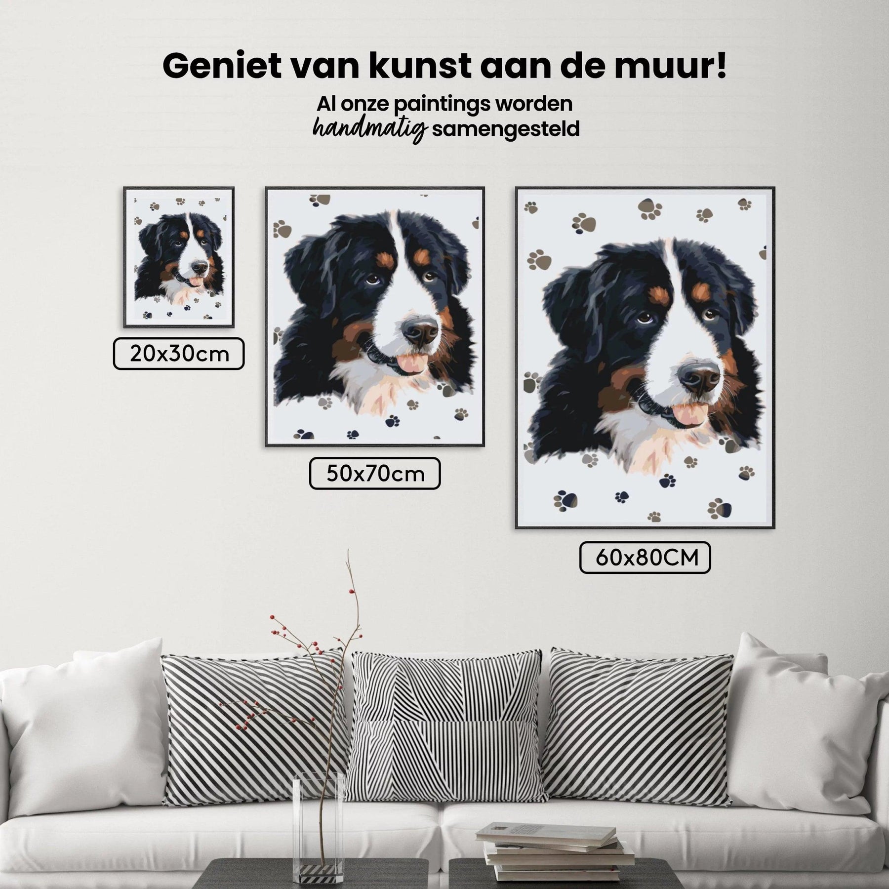 Diamond Painting - Hond met poten rond - SEOS®