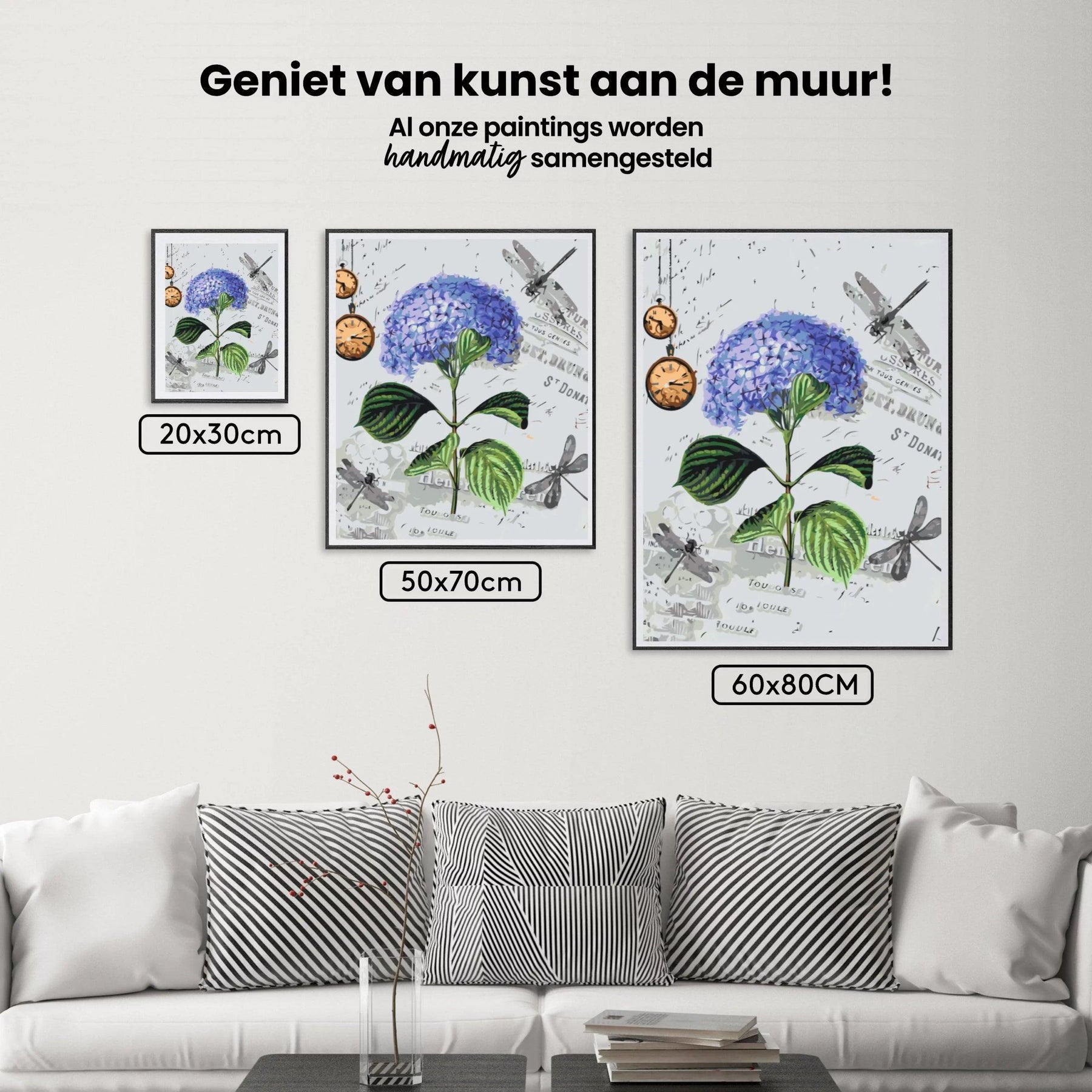 Diamond Painting - Hortensia’s en libellen - SEOS®