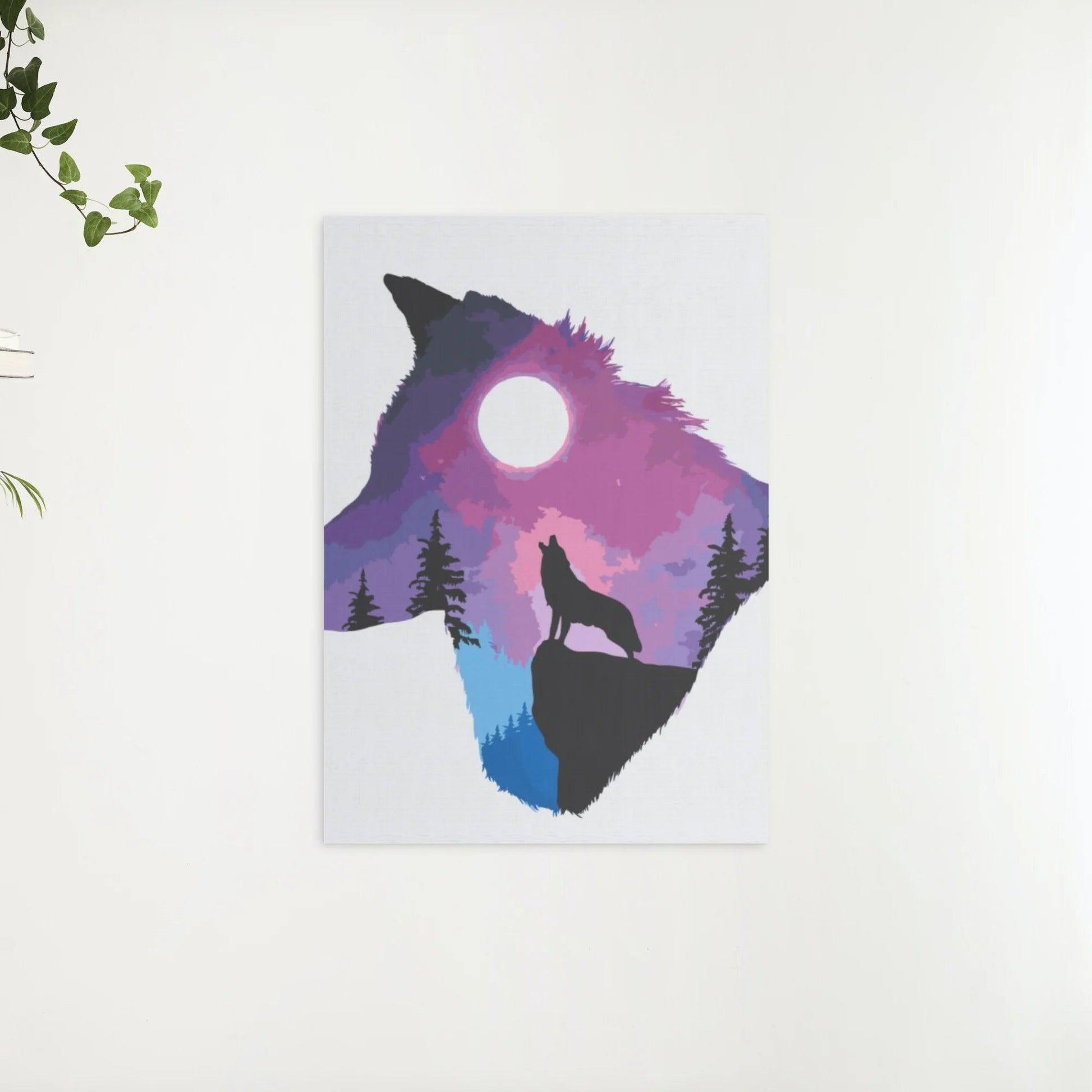 Diamond Painting - Huilende Wolf - SEOS®