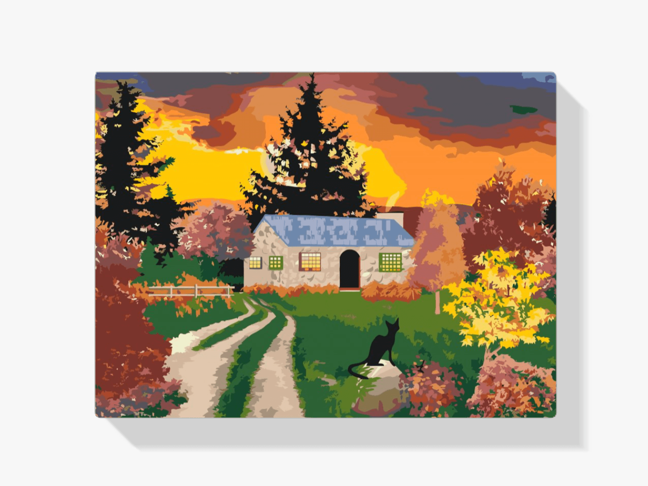 Diamond Painting - Huis in de natuur - SEOS Shop ®