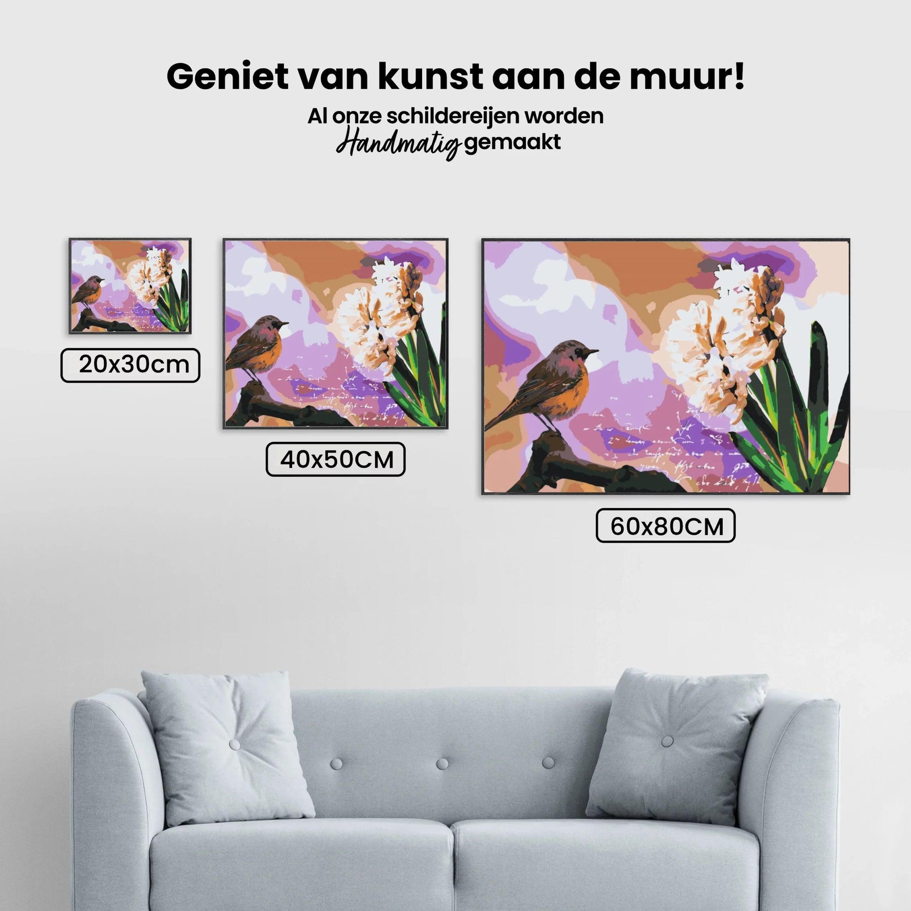 Diamond Painting - Hyacint en vogel - SEOS®