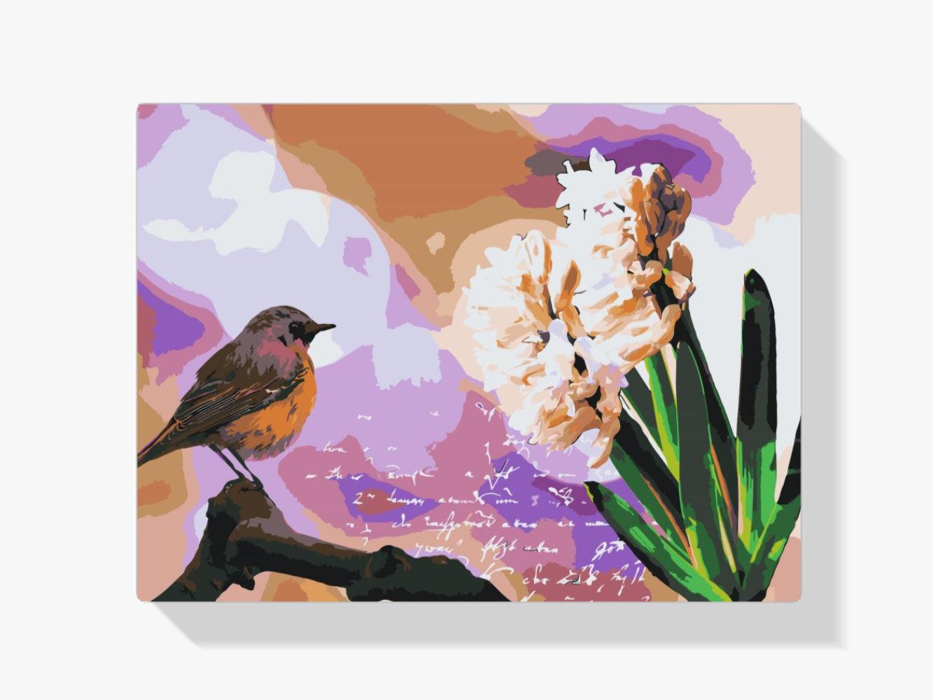 Diamond Painting - Hyacint en vogel - SEOS®