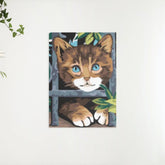 Diamond Painting - Kat achter het hek - SEOS®