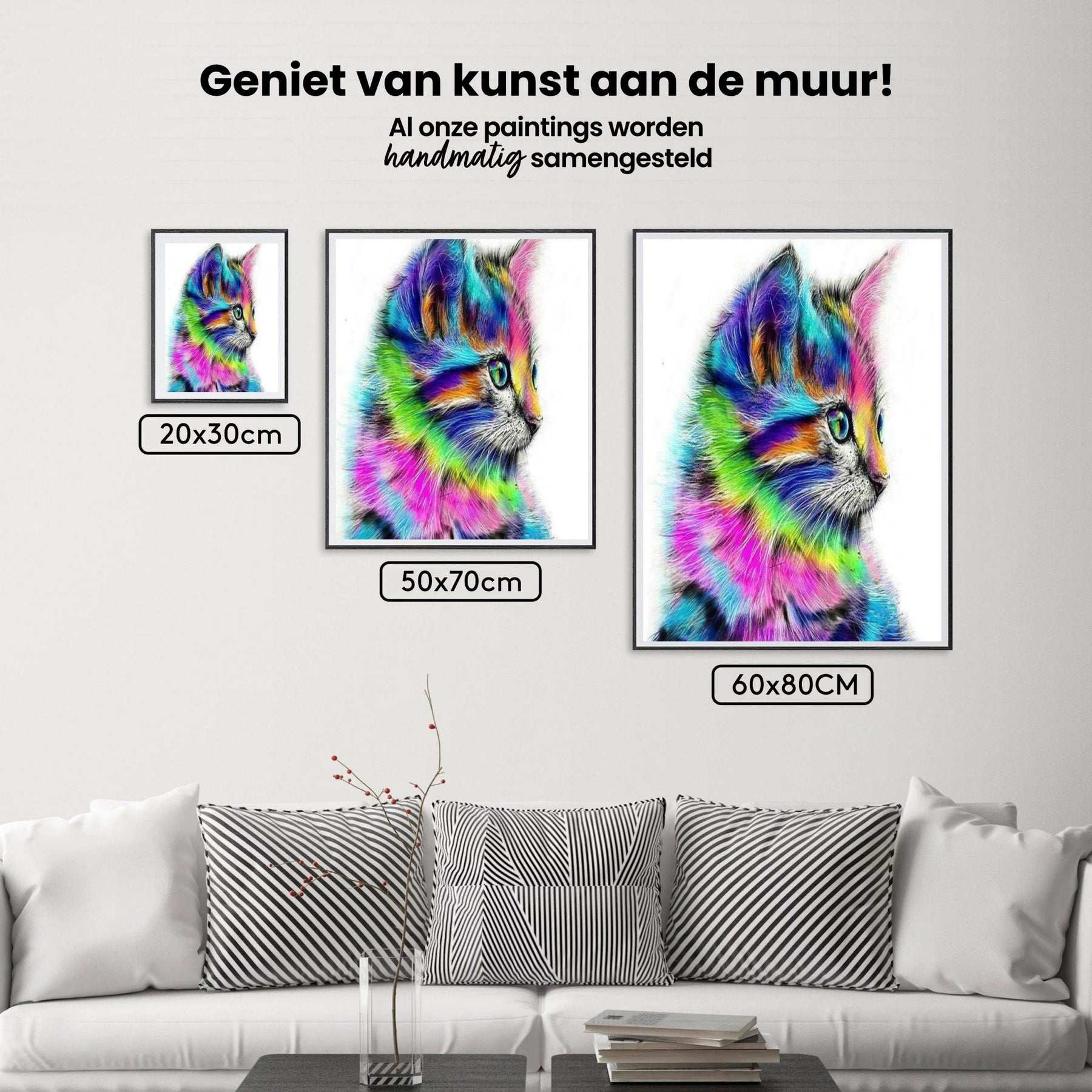 Diamond Painting - Kat in verschillende kleuren - SEOS®