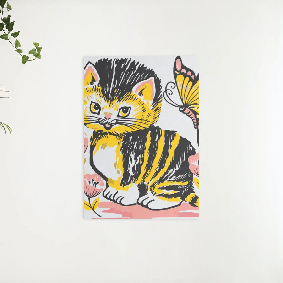 Diamond Painting - Kat met vlinder - SEOS®