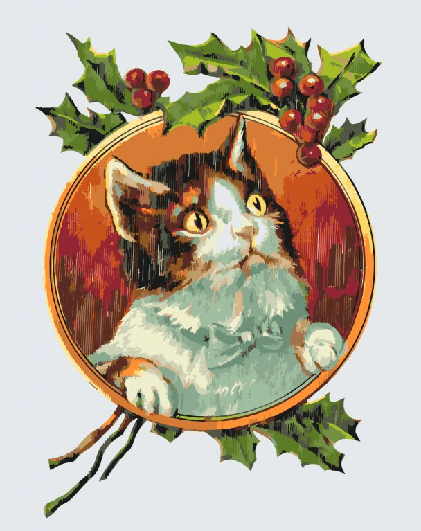 Diamond Painting - Kat onder de wijnstok - SEOS®