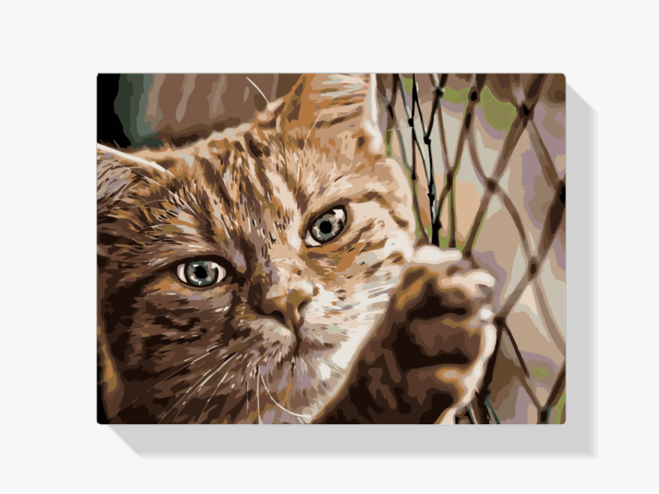 Diamond Painting - Kat op het hek - SEOS®