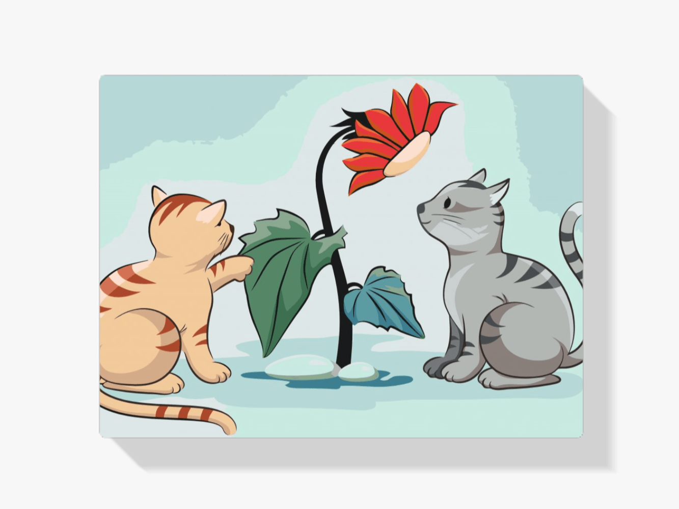 Diamond Painting -  Katten en bloemen - SEOS®