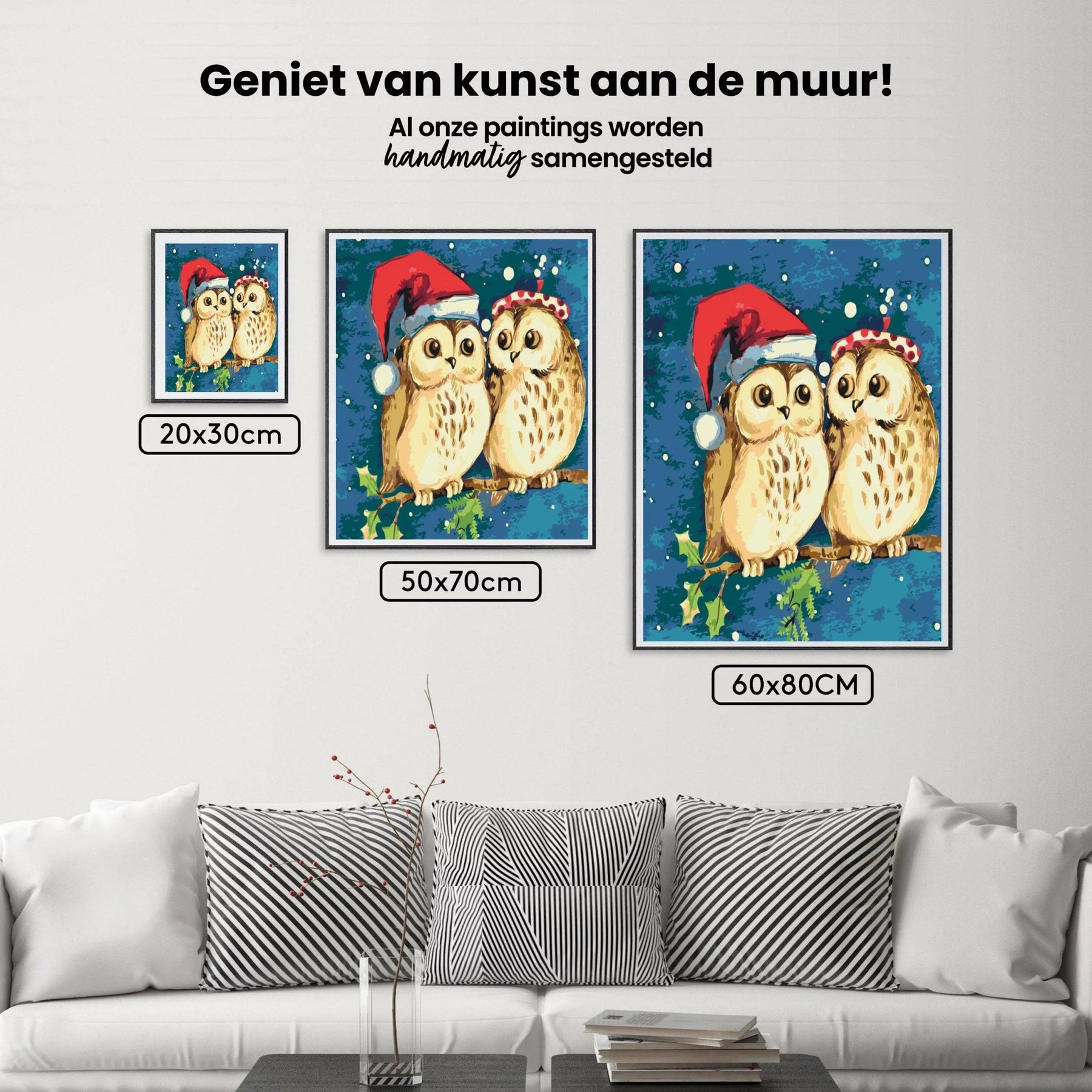 Diamond Painting - Kerst uilen - SEOS Shop ®