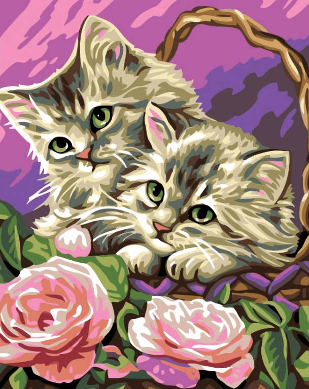 Diamond Painting - Kittens in de mand - SEOS®