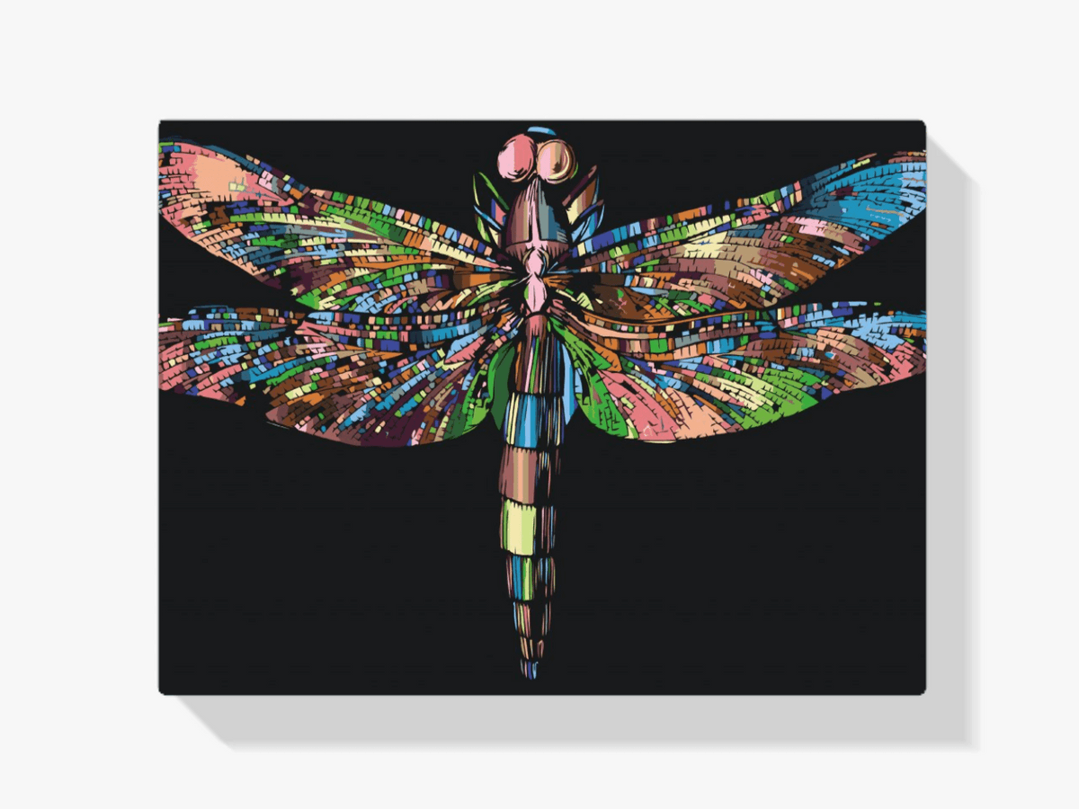 Diamond Painting - Kleurrijke libel - SEOS®