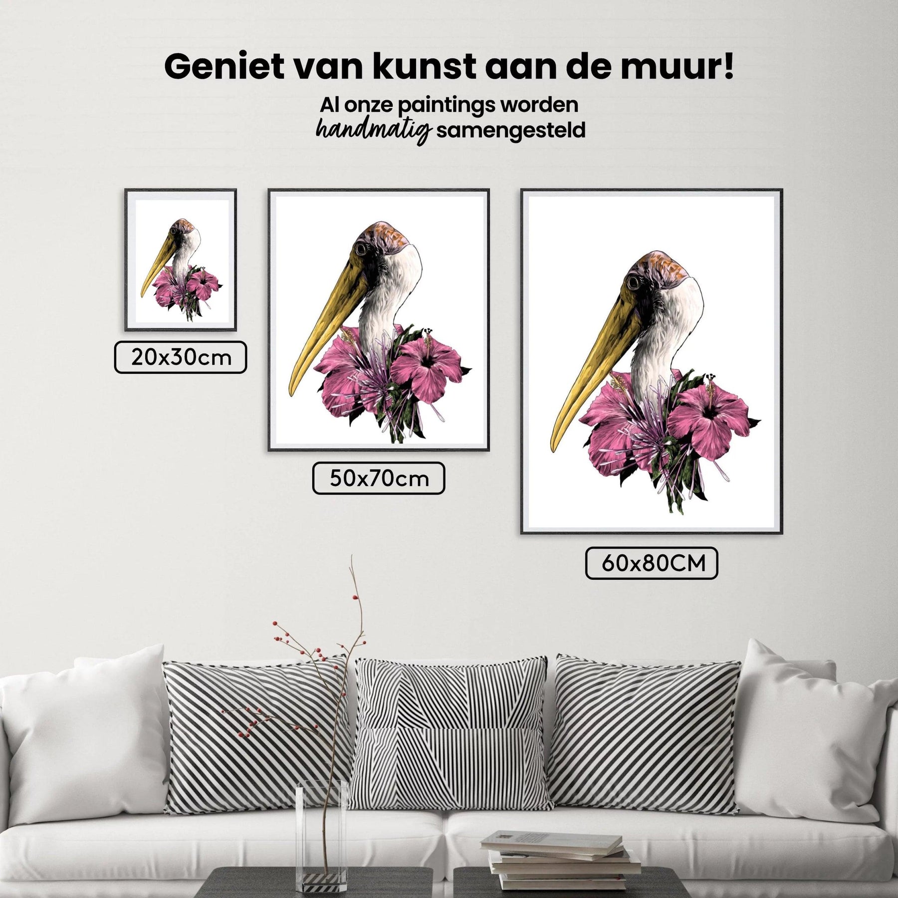 Diamond Painting - Kop van een ooievaar - SEOS®