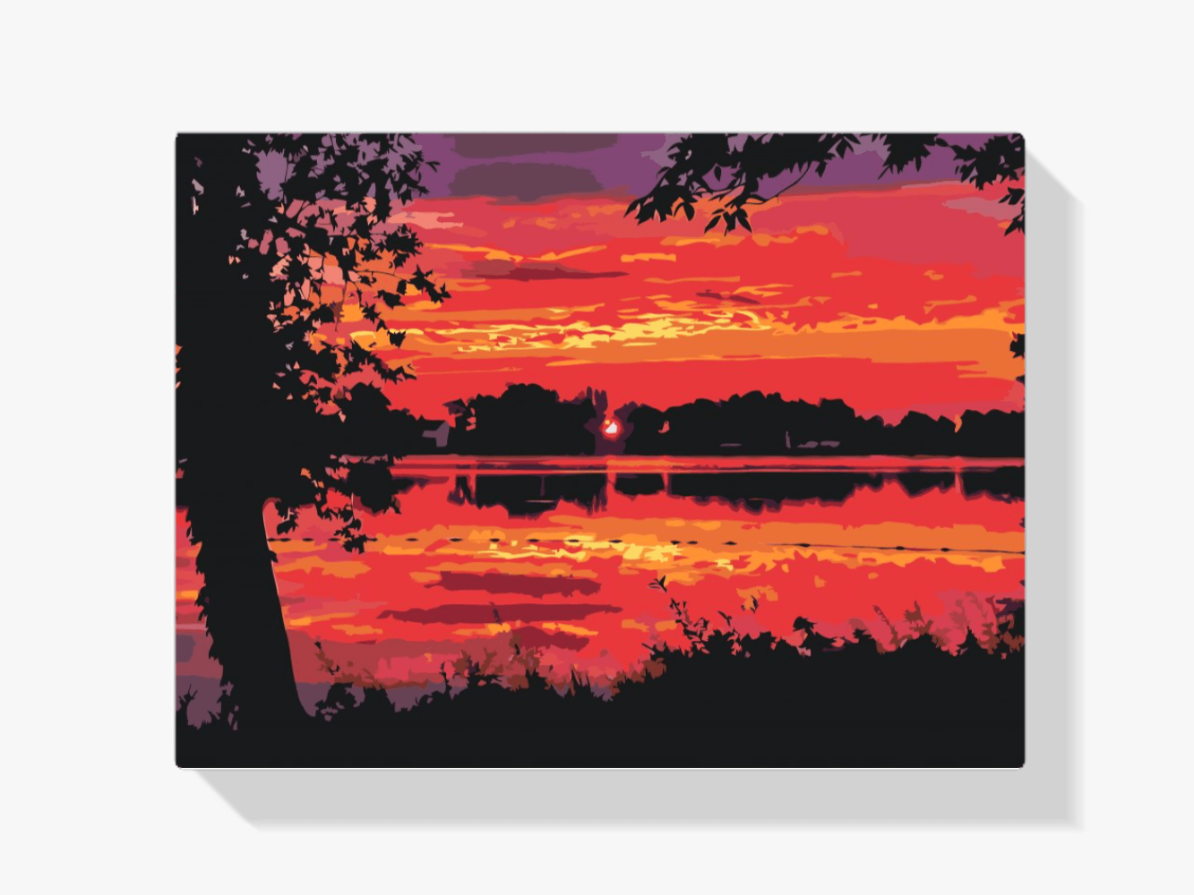 Diamond Painting - Rode zonsondergang - SEOS Shop ®