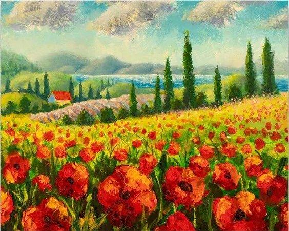 Diamond Painting - Toscane landschap - SEOS Shop ®