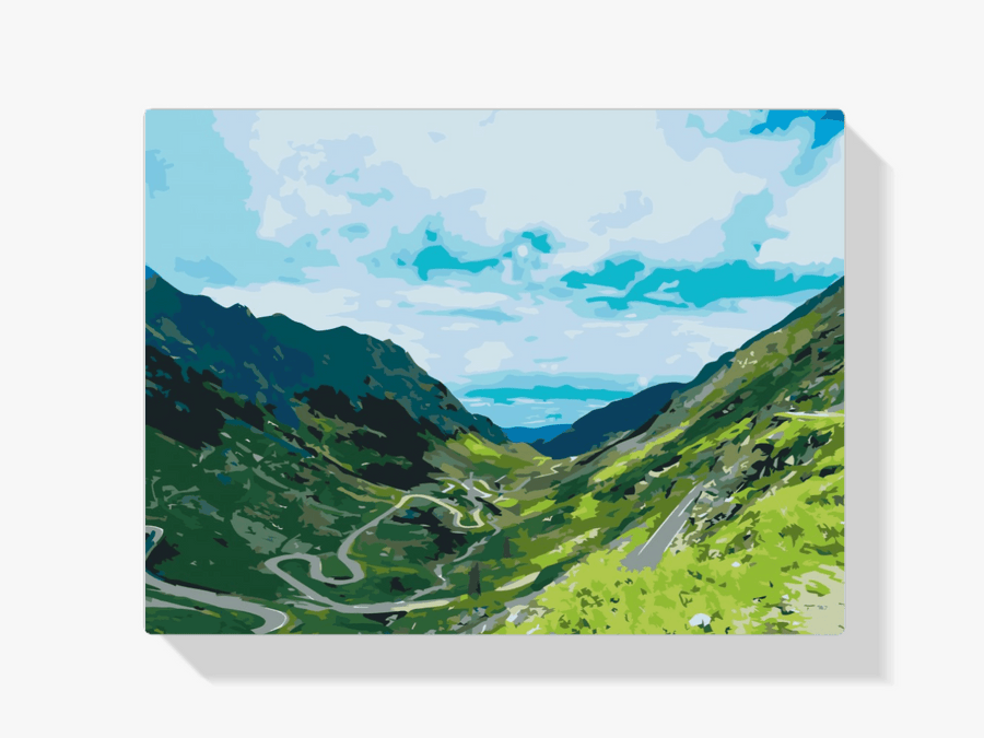 Diamond Painting - Transfagarasan weg in Roemenië 3 - SEOS Shop ®