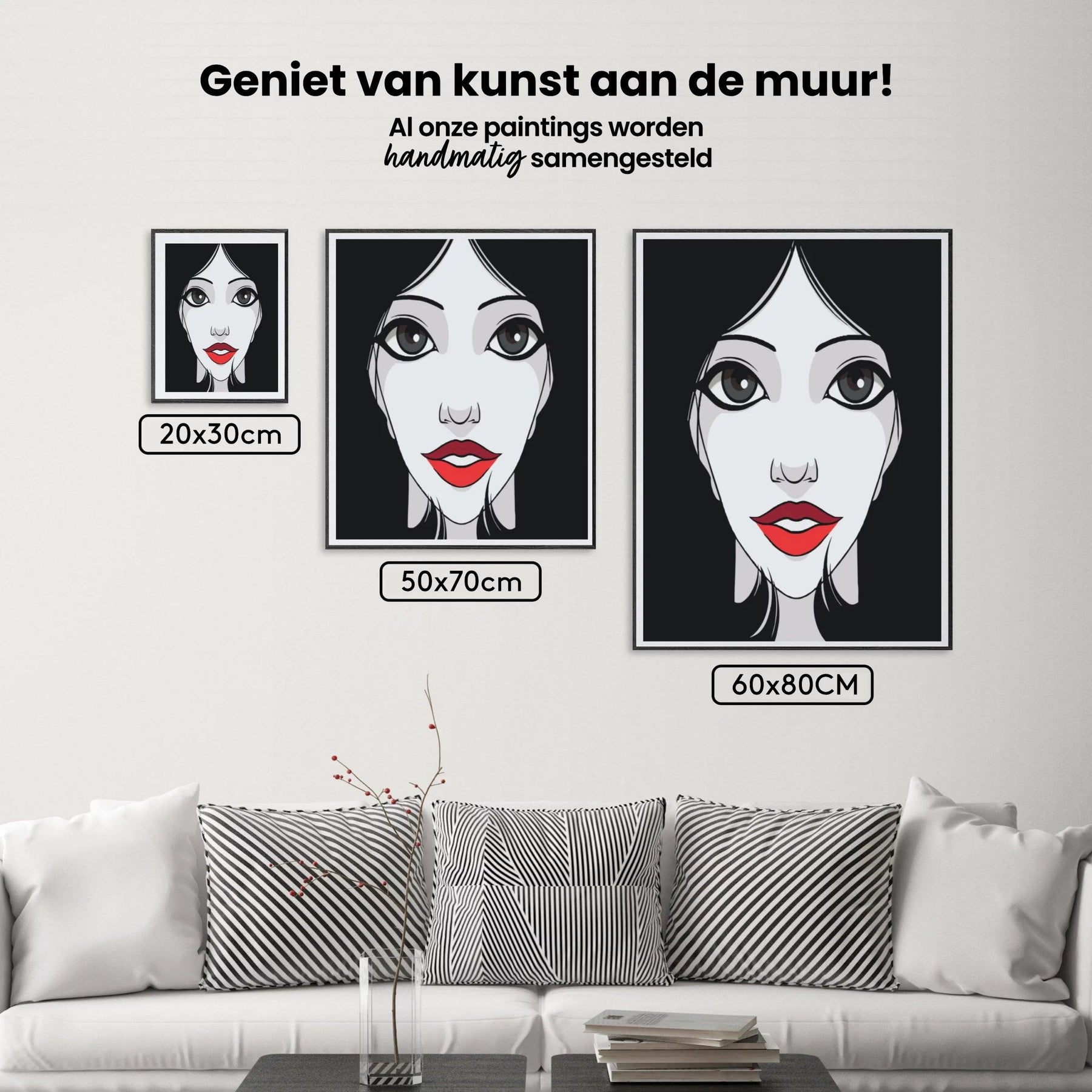 Diamond Painting - Vrouw met rode lippen - SEOS Shop ®