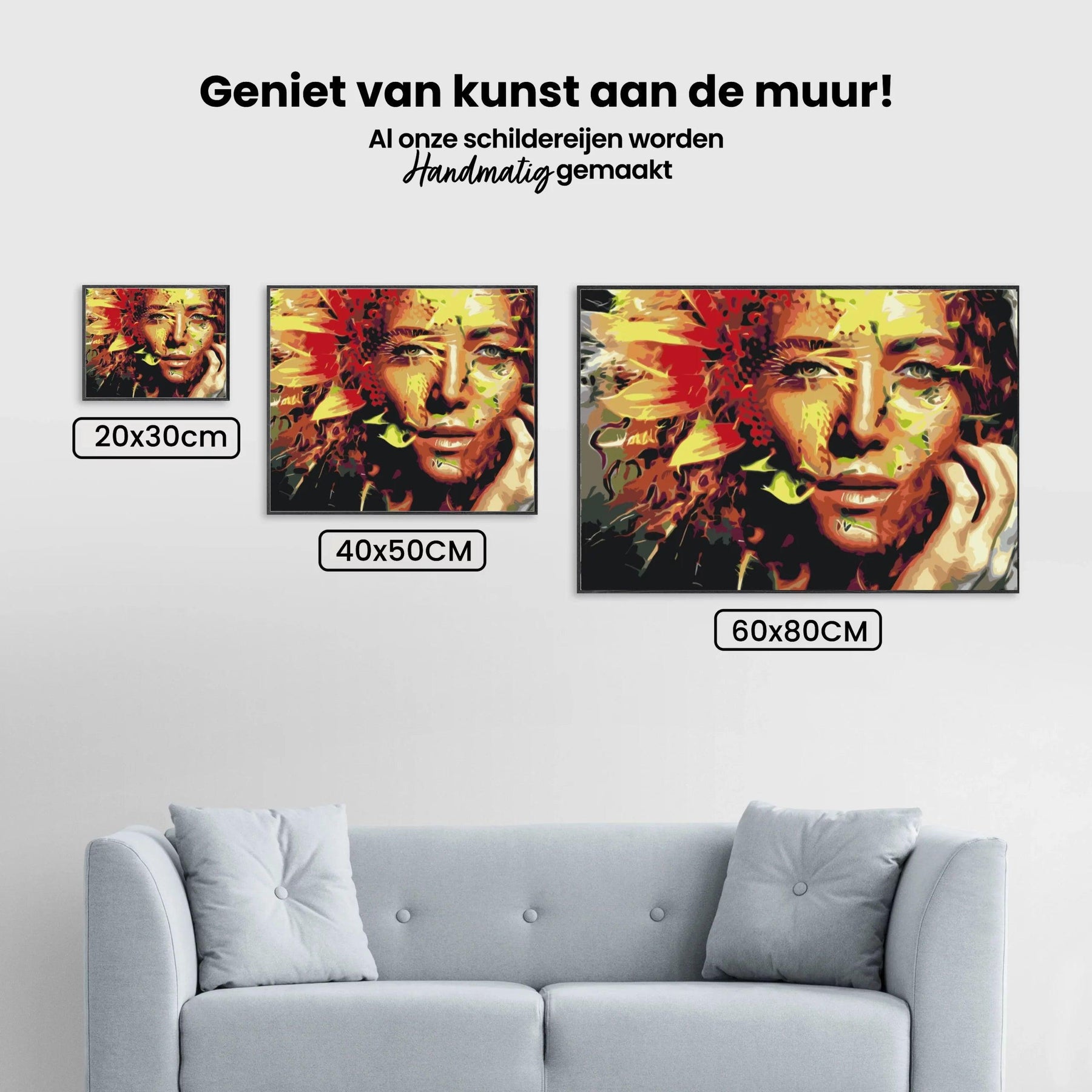 Diamond Painting - Vrouw verborgen in een zonnebloem - SEOS Shop ®