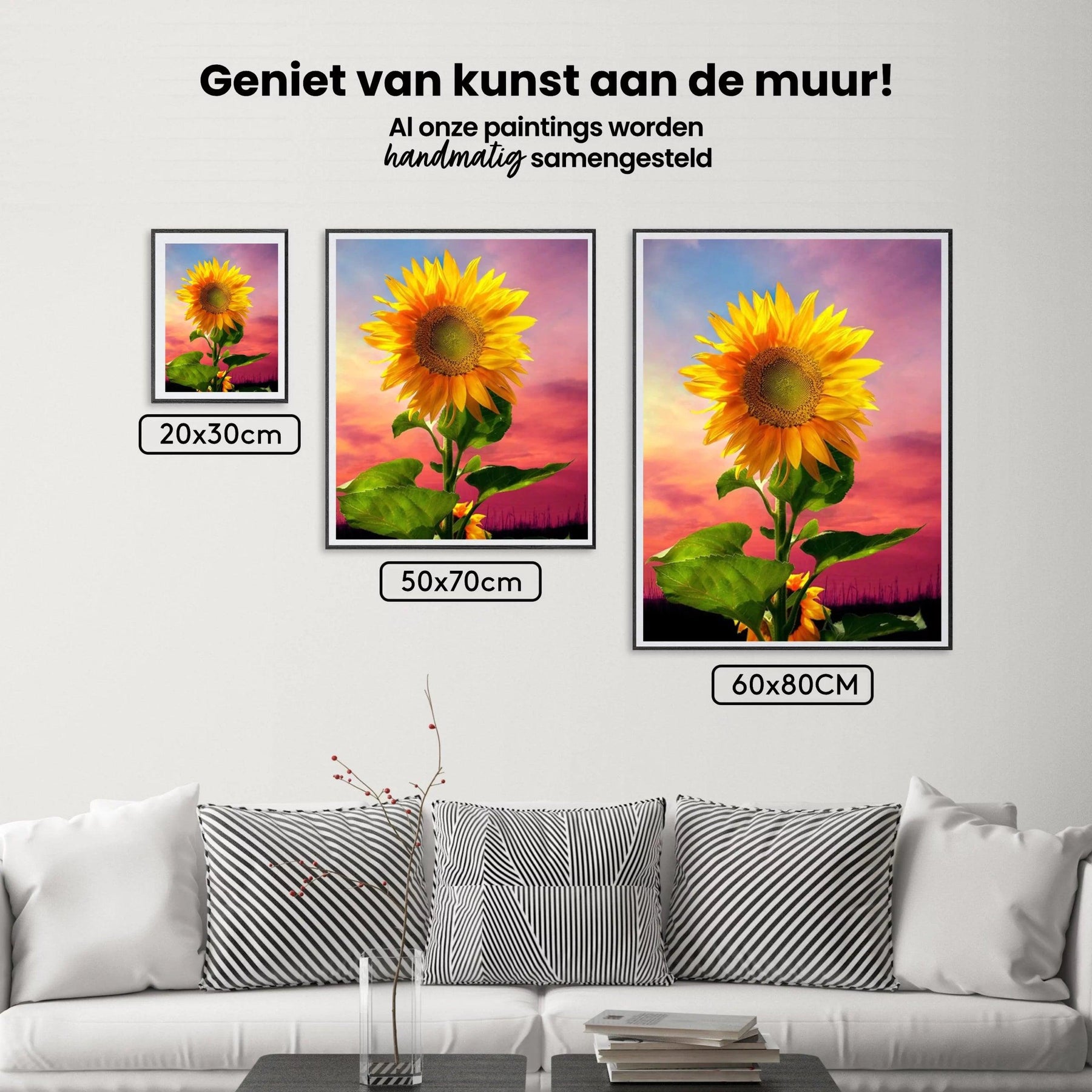 Diamond painting - Zonnebloem in veld - SEOS Shop ®