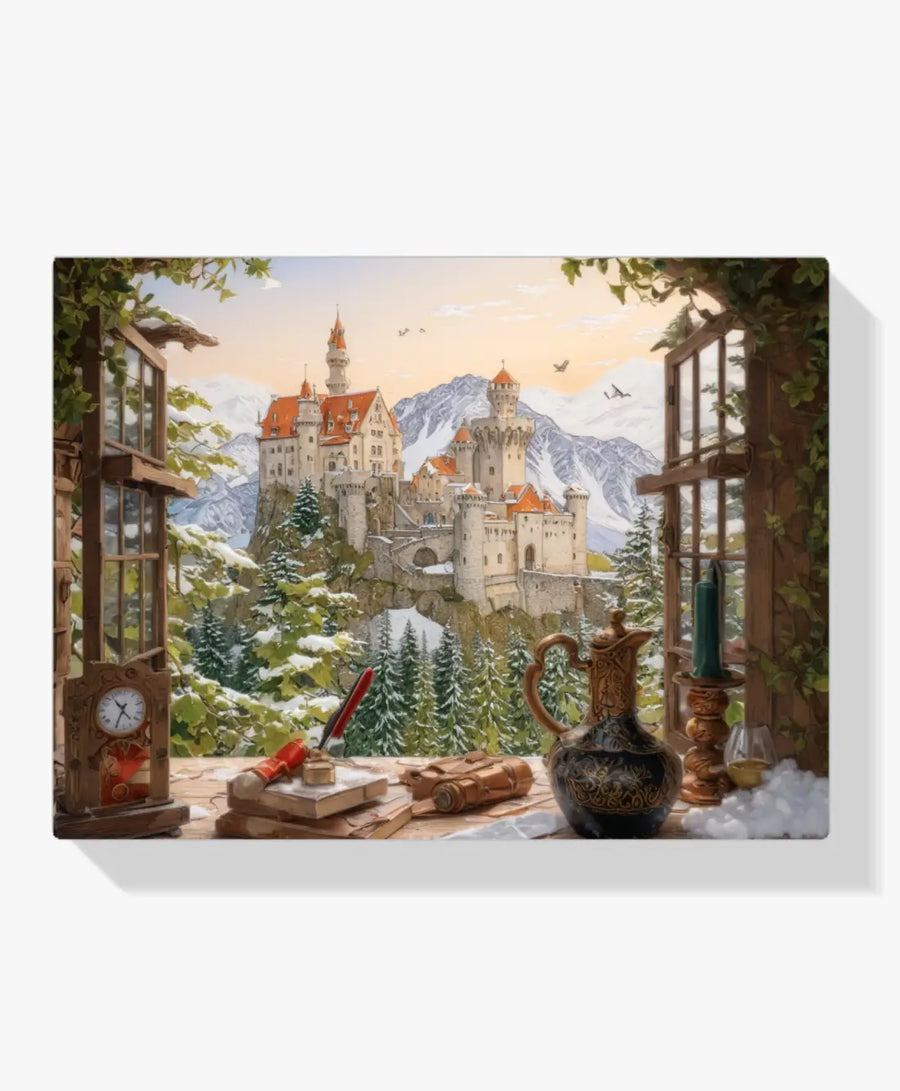 Diamond Painting - Kasteel op de berg - SEOS Shop ®