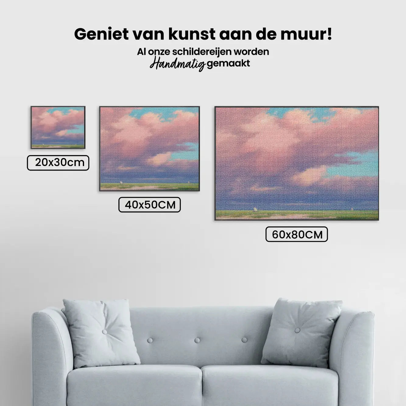 Diamond Painting - Roze luchten