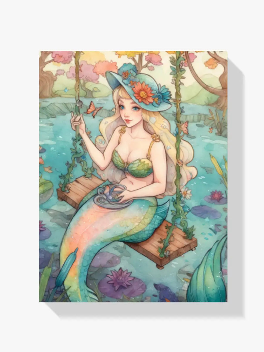 Diamond Painting - Zeemeermin op een schommel - SEOS Shop ®
